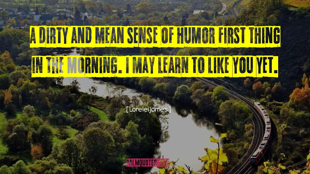 Lorelei James Quotes: A dirty and mean sense
