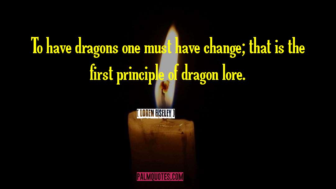 Loren Eiseley Quotes: To have dragons one must