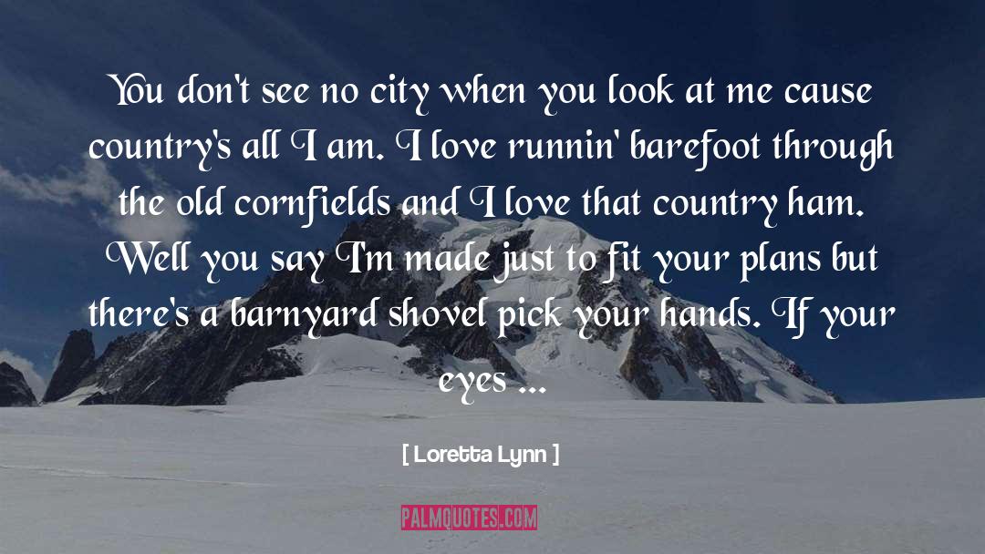 Loretta Lynn Quotes: You don't see no city