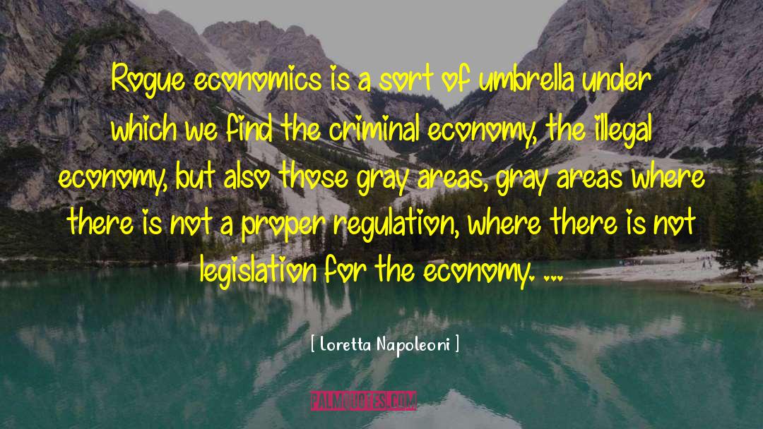 Loretta Napoleoni Quotes: Rogue economics is a sort