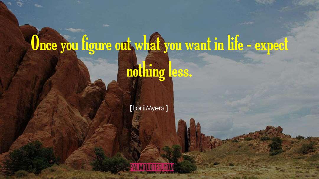 Lorii Myers Quotes: Once you figure out what