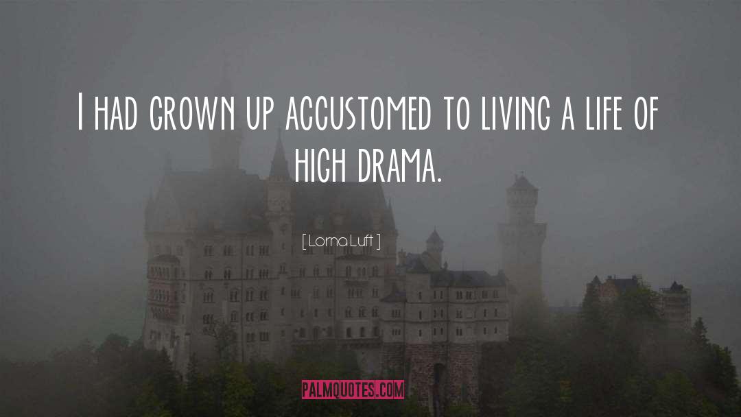 Lorna Luft Quotes: I had grown up accustomed