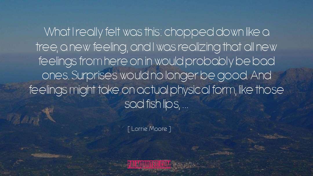 Lorrie Moore Quotes: What I really felt was