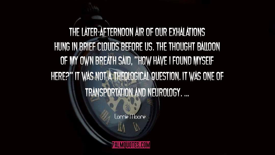 Lorrie Moore Quotes: The later-afternoon air of our