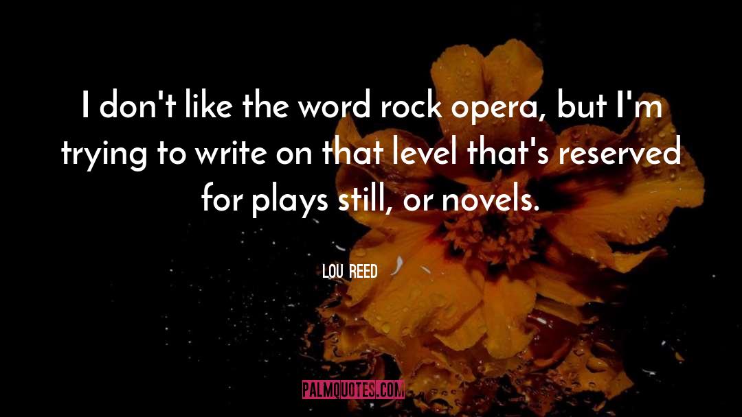 Lou Reed Quotes: I don't like the word
