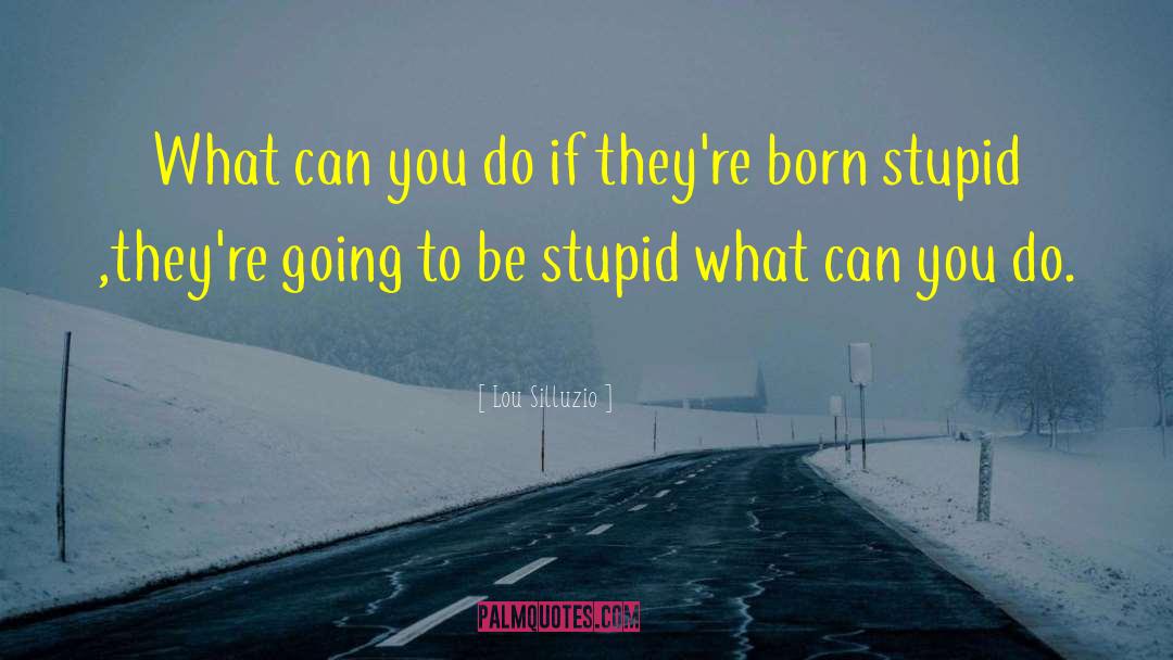 Lou Silluzio Quotes: What can you do if