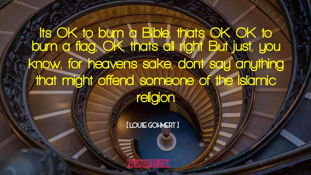 Louie Gohmert Quotes: It's OK to burn a