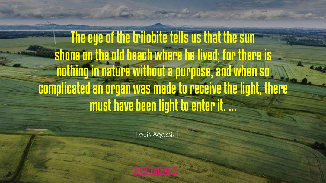 Louis Agassiz Quotes: The eye of the trilobite