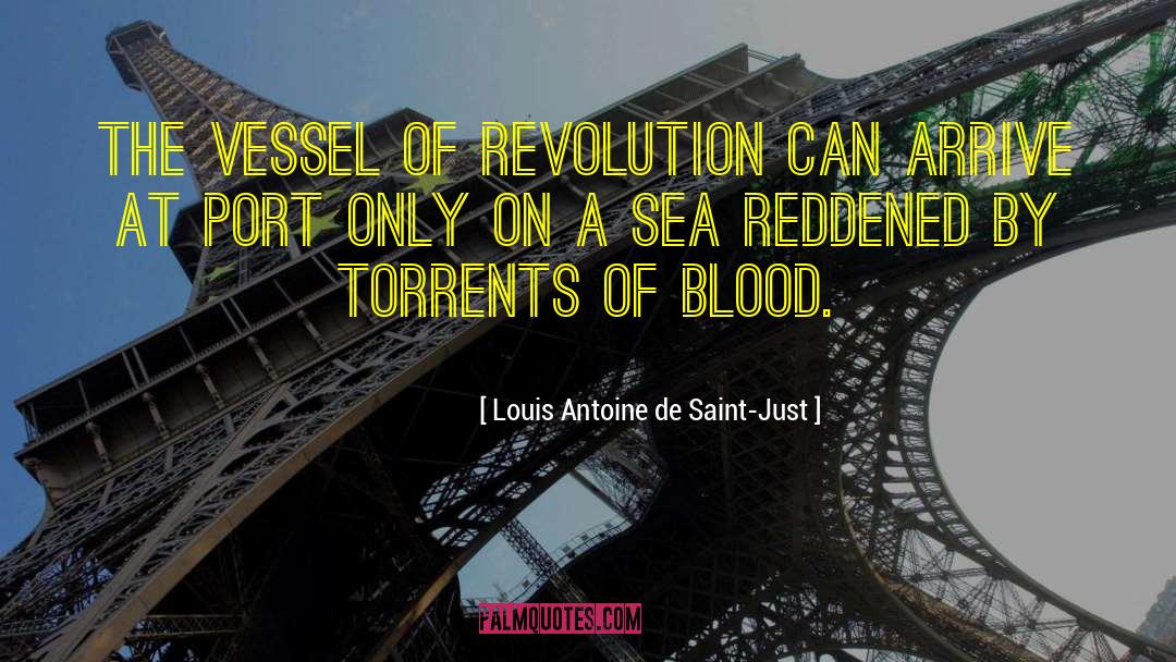 Louis Antoine De Saint-Just Quotes: The vessel of Revolution can