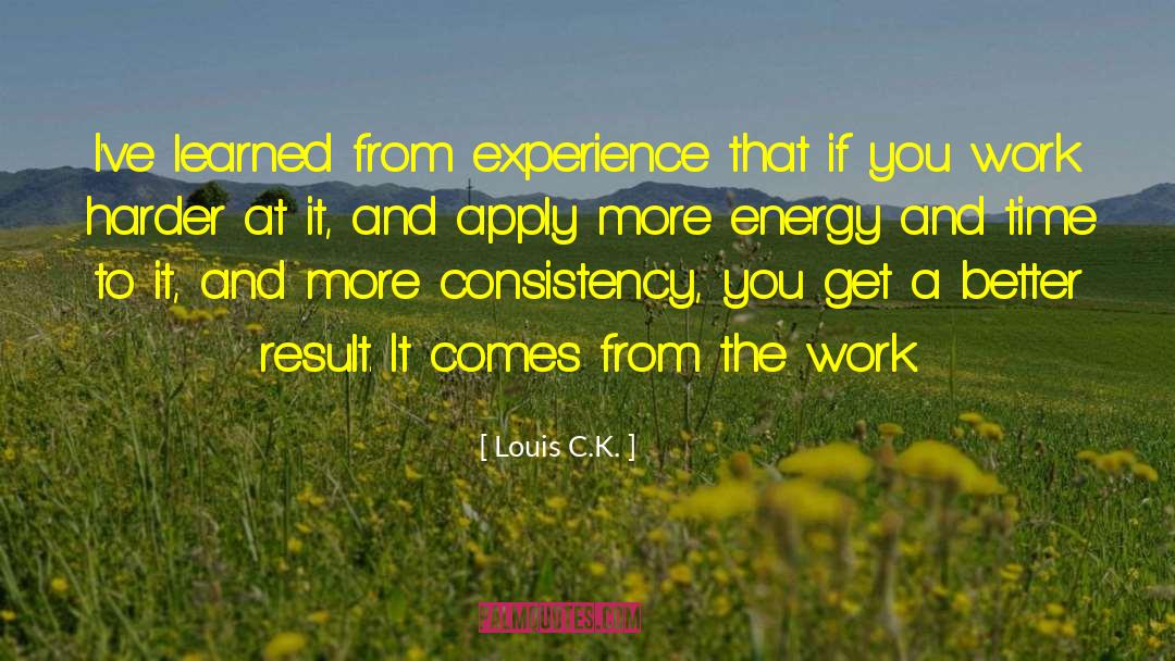 Louis C.K. Quotes: I've learned from experience that
