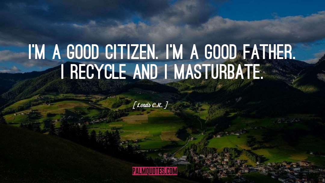 Louis C.K. Quotes: I'm a good citizen. I'm