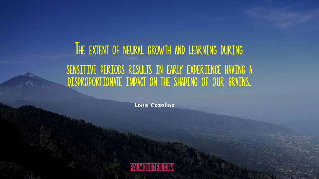 Louis Cozolino Quotes: The extent of neural growth