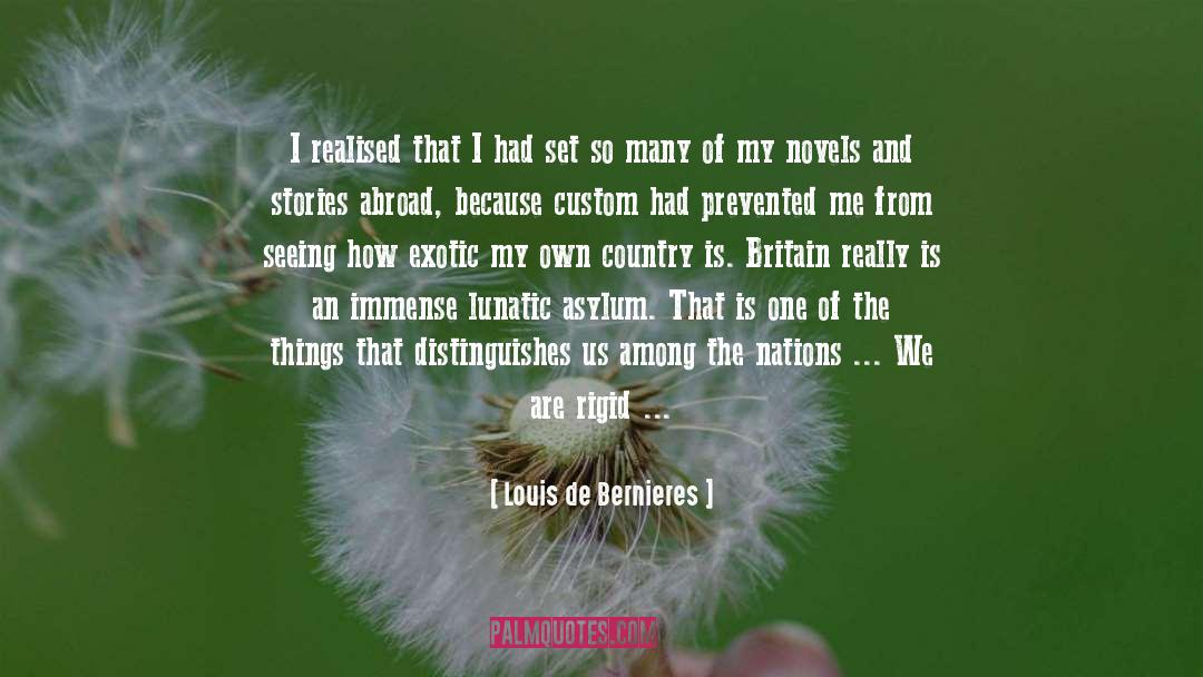 Louis De Bernieres Quotes: I realised that I had