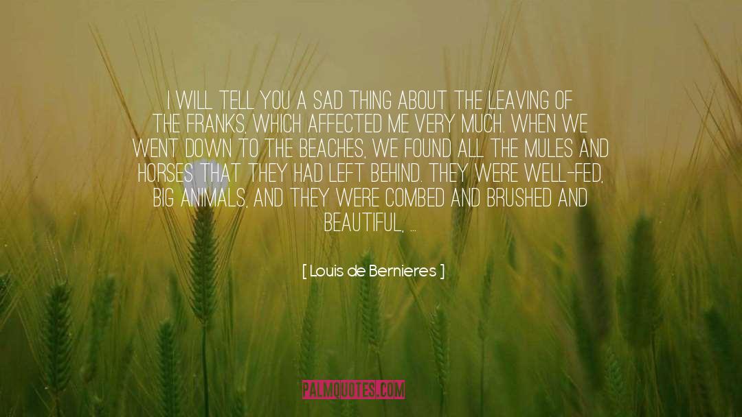 Louis De Bernieres Quotes: I will tell you a