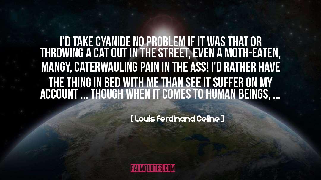 Louis Ferdinand Celine Quotes: I'd take cyanide no problem