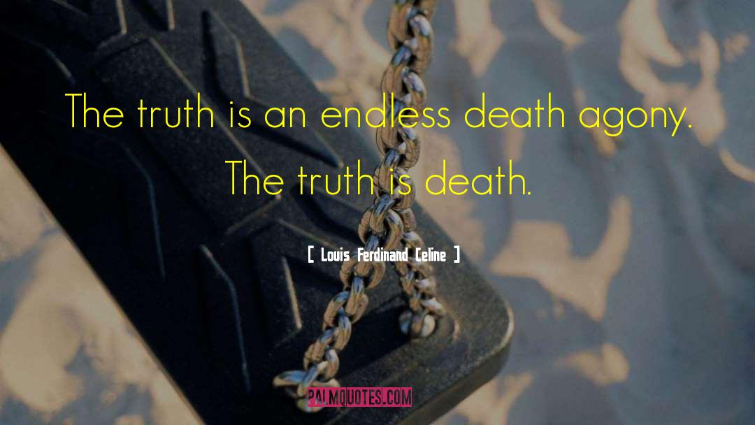 Louis Ferdinand Celine Quotes: The truth is an endless