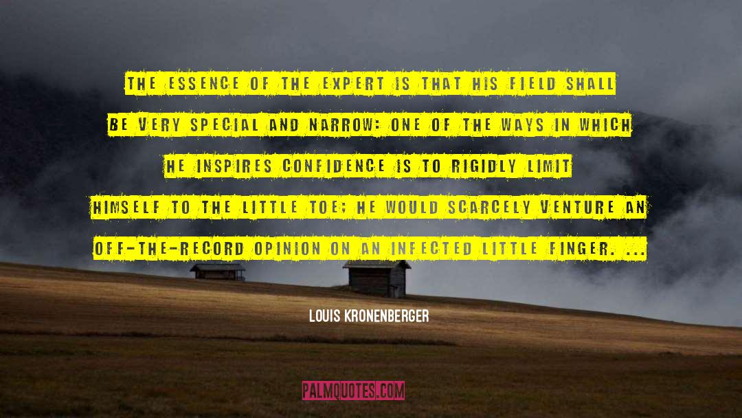 Louis Kronenberger Quotes: The essence of the expert