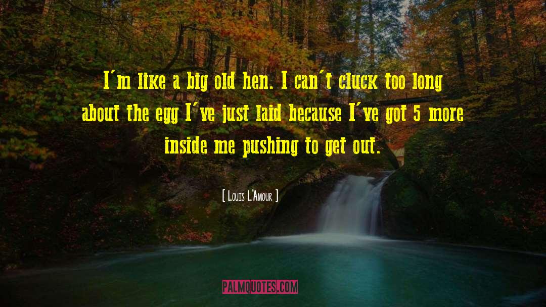 Louis L'Amour Quotes: I'm like a big old