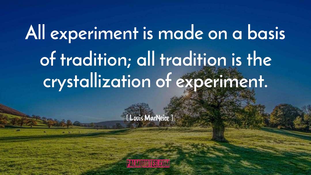 Louis MacNeice Quotes: All experiment is made on
