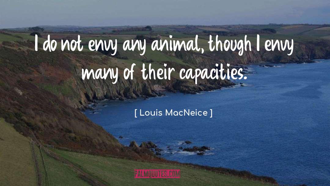 Louis MacNeice Quotes: I do not envy any