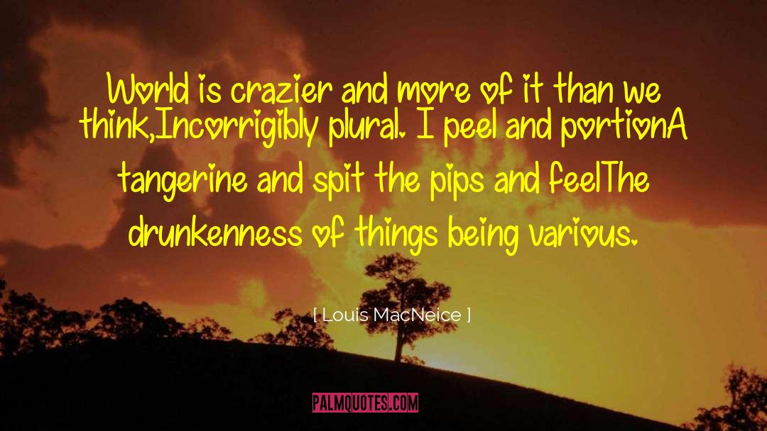 Louis MacNeice Quotes: World is crazier and more