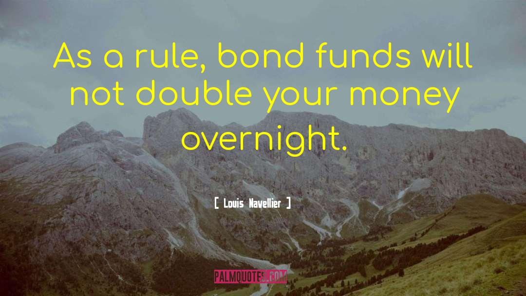 Louis Navellier Quotes: As a rule, bond funds