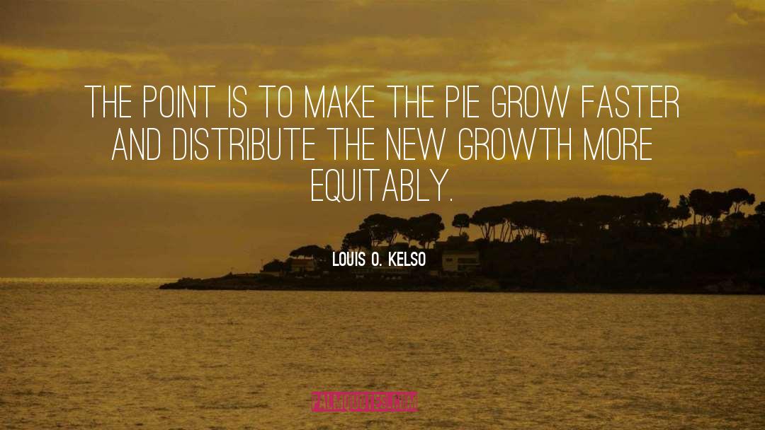 Louis O. Kelso Quotes: The point is to make