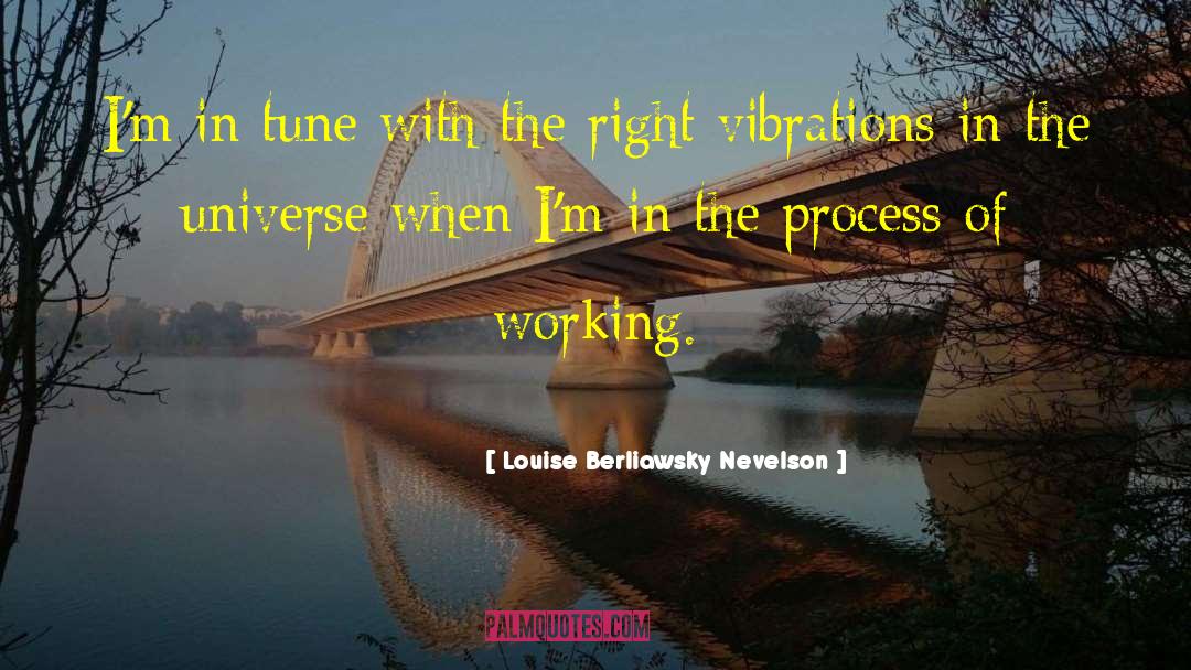 Louise Berliawsky Nevelson Quotes: I'm in tune with the