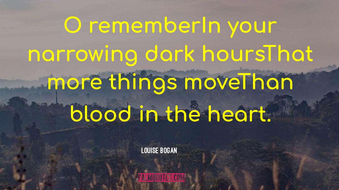 Louise Bogan Quotes: O remember<br>In your narrowing dark