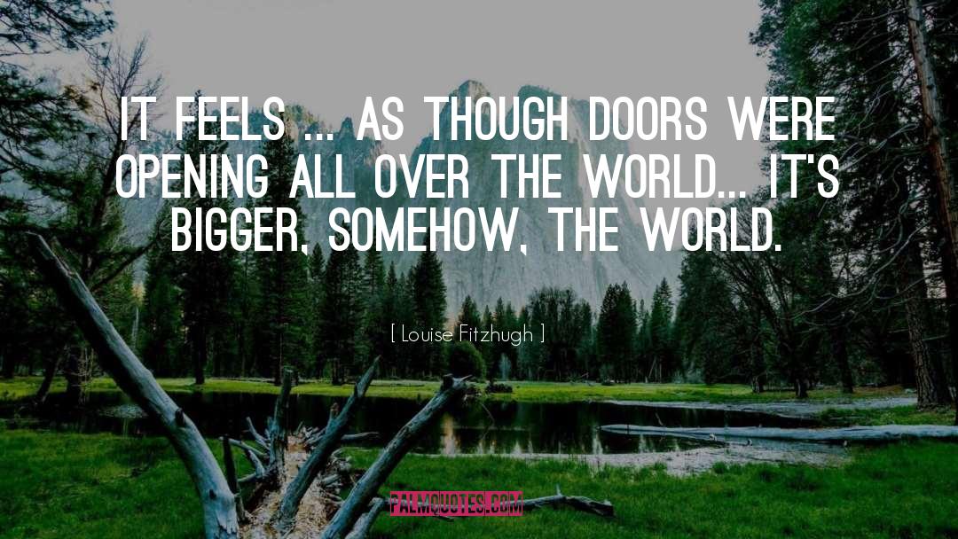 Louise Fitzhugh Quotes: It feels ... as though