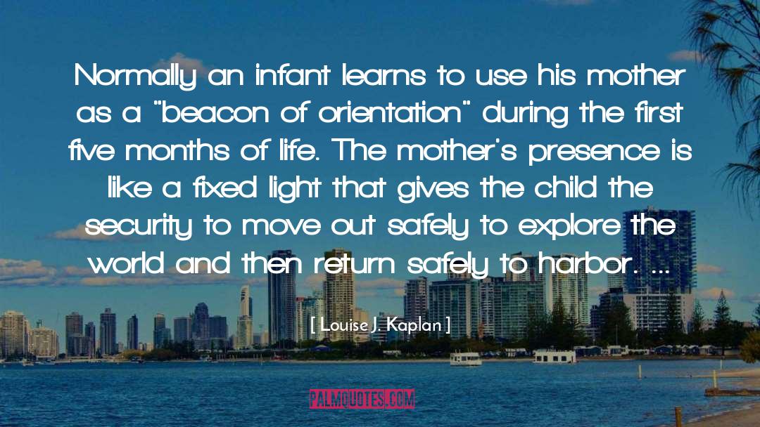 Louise J. Kaplan Quotes: Normally an infant learns to