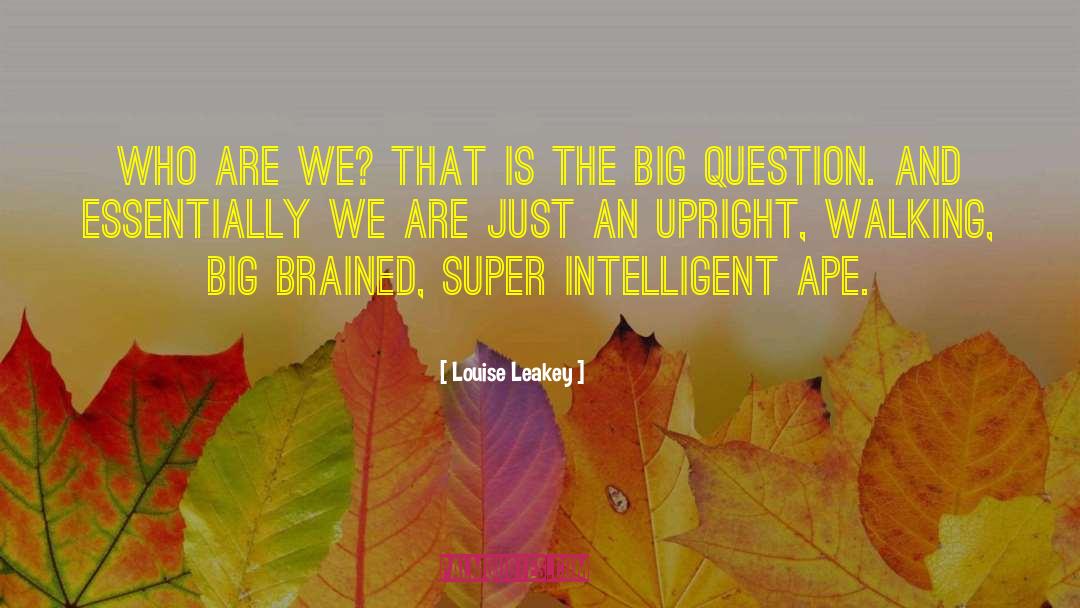 Louise Leakey Quotes: Who are we? That is