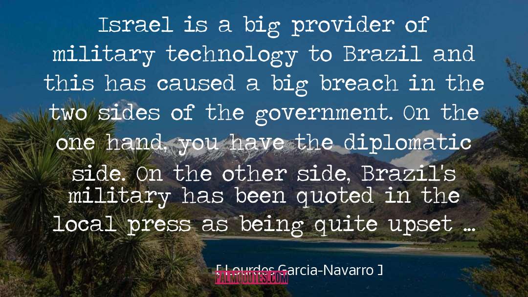 Lourdes Garcia-Navarro Quotes: Israel is a big provider
