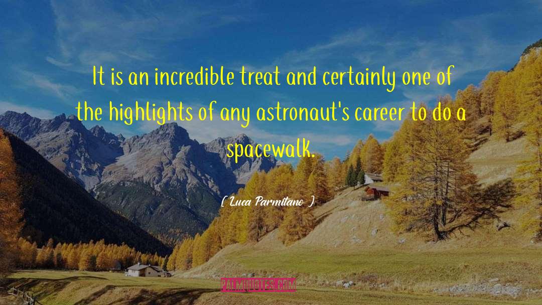 Luca Parmitano Quotes: It is an incredible treat