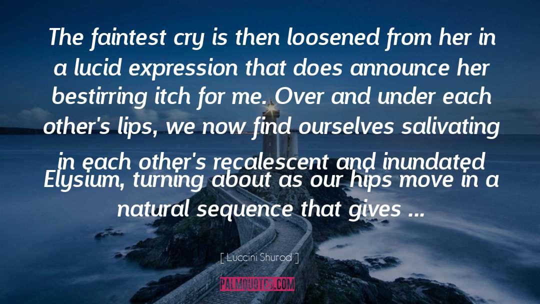 Luccini Shurod Quotes: The faintest cry is then