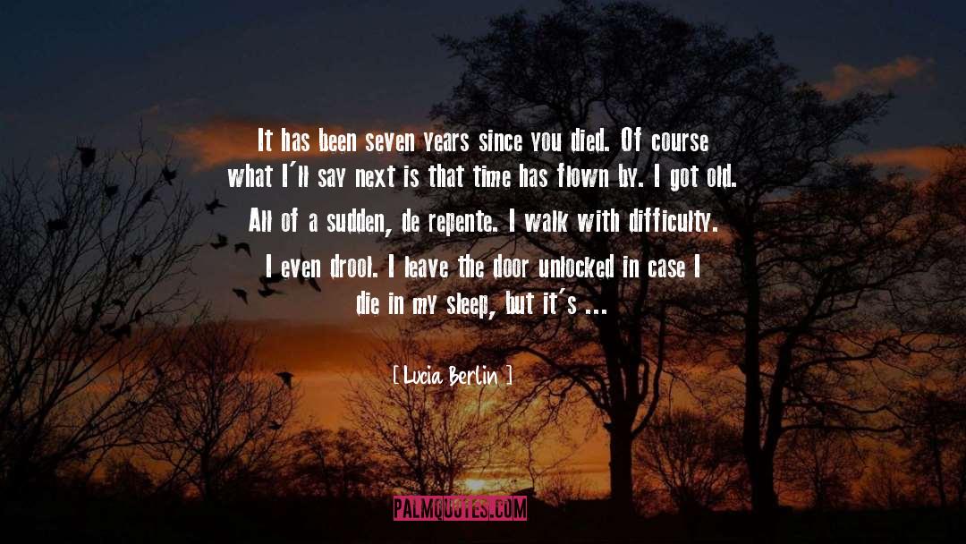 Lucia Berlin Quotes: It has been seven years