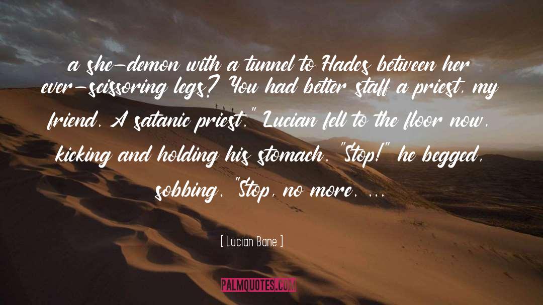 Lucian Bane Quotes: a she-demon with a tunnel