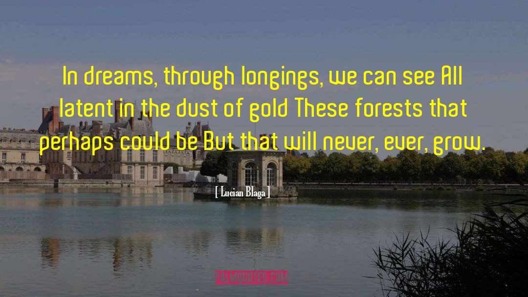 Lucian Blaga Quotes: In dreams, through longings, we