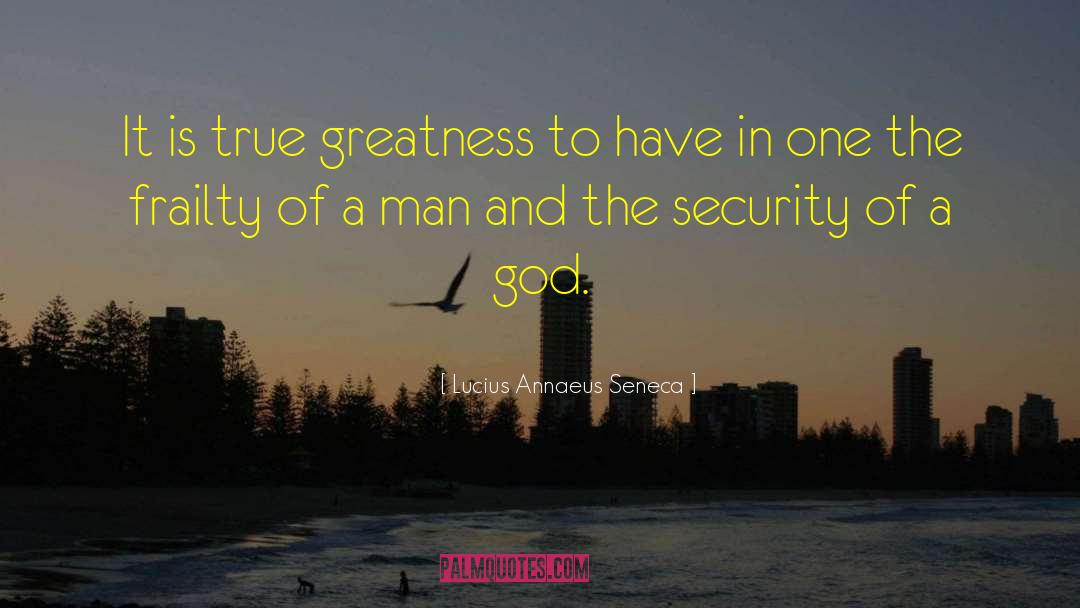 Lucius Annaeus Seneca Quotes: It is true greatness to