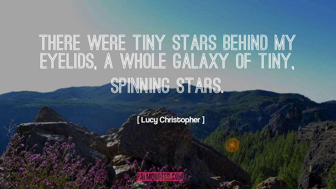 Lucy Christopher Quotes: There were tiny stars behind