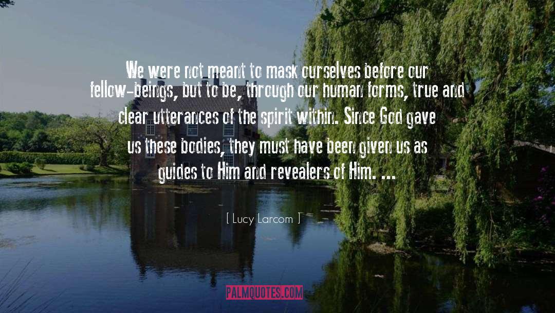 Lucy Larcom Quotes: We were not meant to
