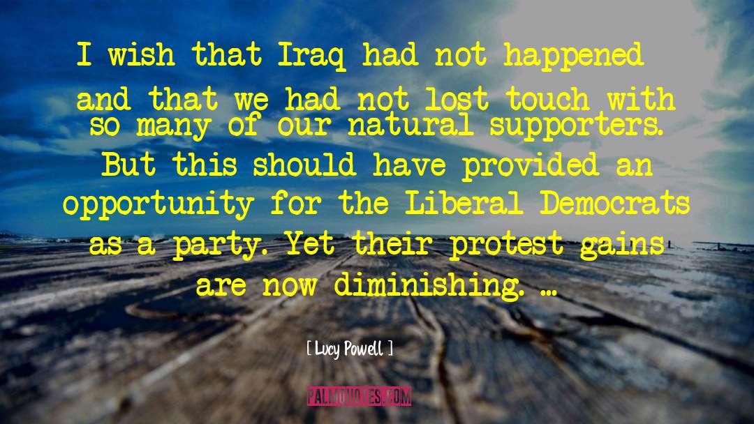 Lucy Powell Quotes: I wish that Iraq had