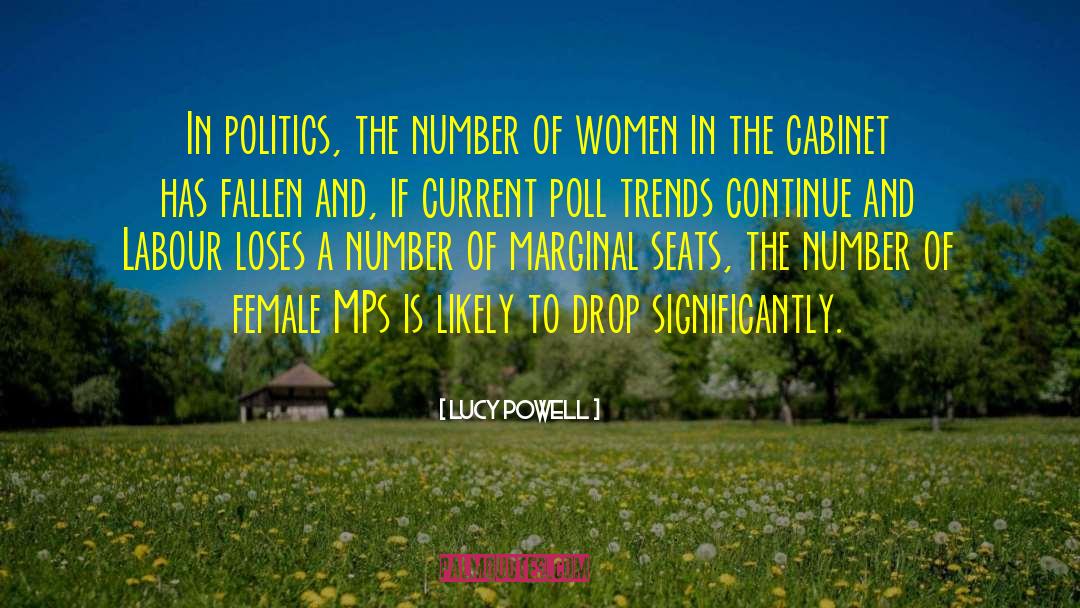 Lucy Powell Quotes: In politics, the number of