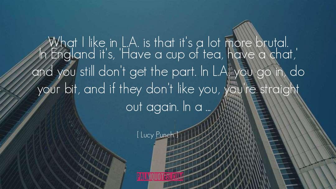 Lucy Punch Quotes: What I like in L.A.