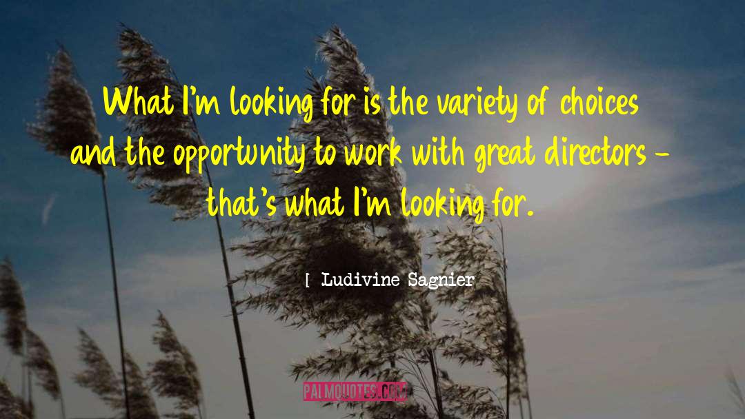 Ludivine Sagnier Quotes: What I'm looking for is