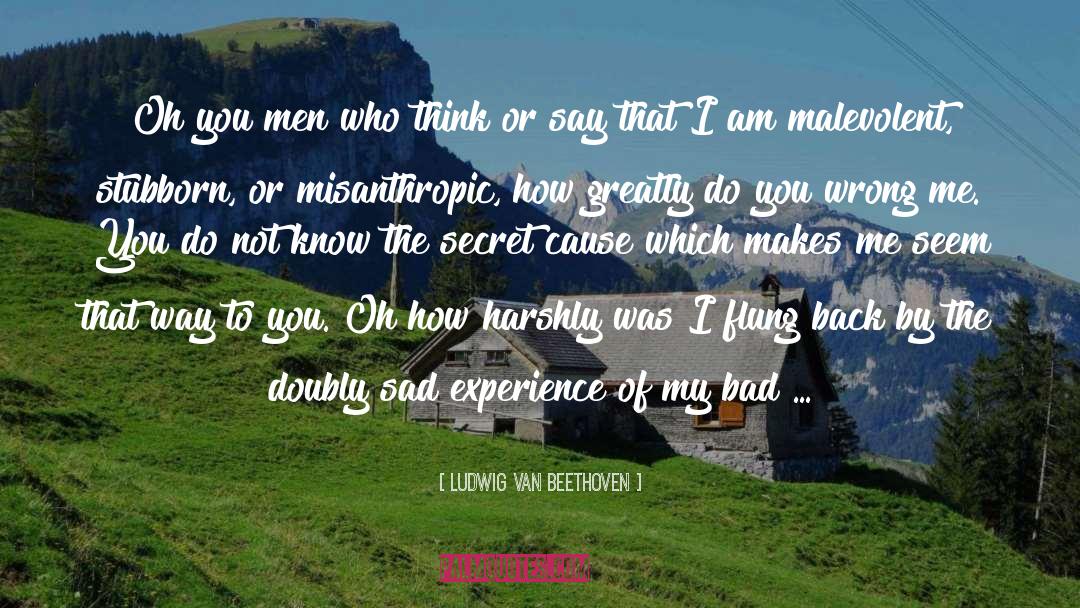 Ludwig Van Beethoven Quotes: Oh you men who think