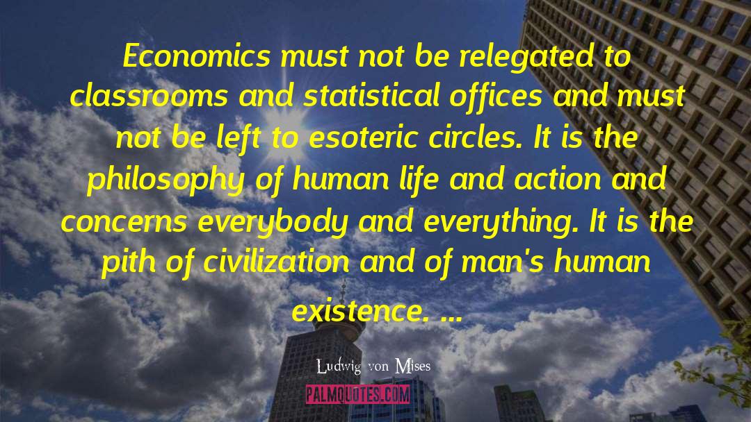 Ludwig Von Mises Quotes: Economics must not be relegated
