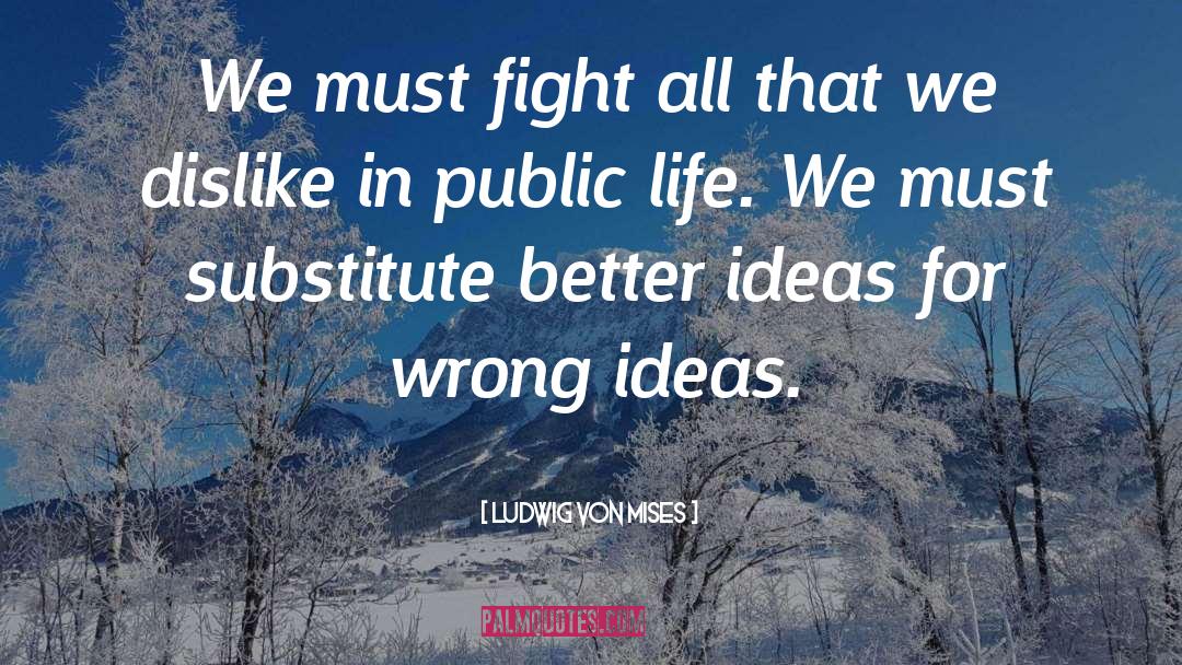 Ludwig Von Mises Quotes: We must fight all that