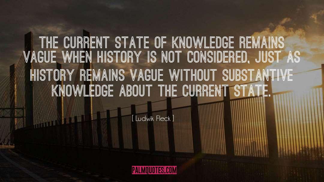 Ludwik Fleck Quotes: The current state of knowledge