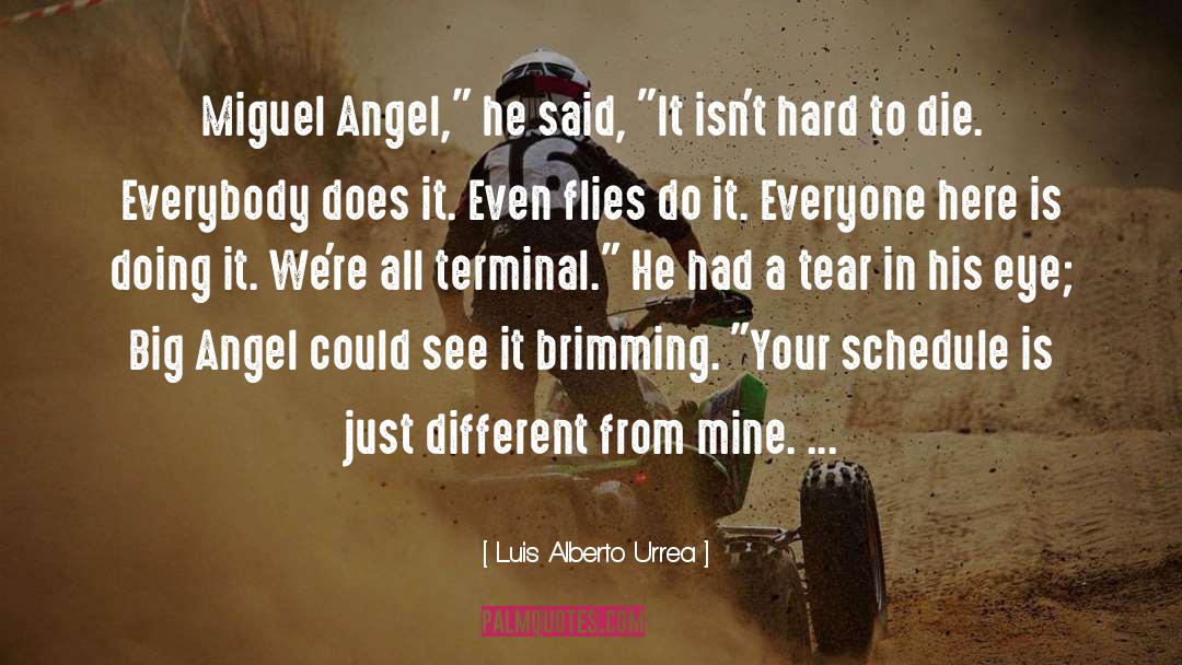 Luis Alberto Urrea Quotes: Miguel Angel,